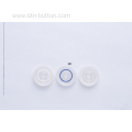 Colored eyelet transparent resin button